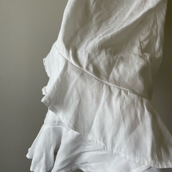 Blue Rain White Sleeveless Ruffled Dress Size XL - Picture 8 of 11